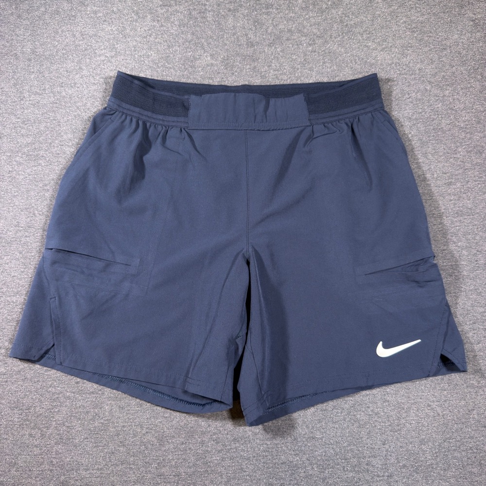 Nike Dry Court Advantage Dri-FIT Shorts Mens Medium Navy Blue Running Athletic